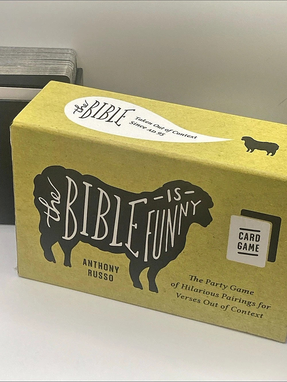 Ink & Willow The Bible Is Funny Card Game Yellow & Black